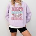 100 Days Of School Baseball 100th Day Of School Girls Comfort Colors Sweatshirt Crimson 100 Days Of School Baseball 100th Day Of School Girls Comfort Colors Sweatshirt Crimson
