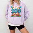 100 Days Of School Baseball Drip Boys 100th Day Of School Comfort Colors Sweatshirt Crimson
