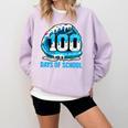 100 Days Of School Baseball Drip Ice Cream Kid Boy 100th Day Comfort Colors Sweatshirt Crimson