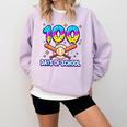 100 Days Of School Baseball Ice Cream Drip Kids Boys Teacher Comfort Colors Sweatshirt Crimson