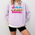 100 Days Of School Baseball Ice Cream Drip For Teacher Kid Comfort Colors Sweatshirt Crimson