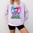 100 Drippy Days Of School Baseball Ice Cream 100th Day Boys Comfort Colors Sweatshirt Crimson