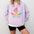 4th Birthday Baseball Bat Ice-Cream Drip 4yrs Old Boys Girls Comfort Colors Sweatshirt Crimson 4th Birthday Baseball Bat Ice-Cream Drip 4yrs Old Boys Girls Comfort Colors Sweatshirt Crimson