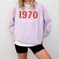 55 Year Old 1970 Classic Baseball Fan 55th Birthday Comfort Colors Sweatshirt Crimson 55 Year Old 1970 Classic Baseball Fan 55th Birthday Comfort Colors Sweatshirt Crimson