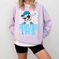 5th Birthday Dabbing Baseball Boys Bruh I'm 5 Year Old Comfort Colors Sweatshirt Crimson