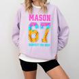 6 7 Mason Baseball Drip Comfort Colors Sweatshirt Crimson 6 7 Mason Baseball Drip Comfort Colors Sweatshirt Crimson