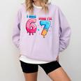 I Was 6 Now I'm 7 Birthday Baseball Drip For Boys Kid Comfort Colors Sweatshirt Crimson I Was 6 Now I'm 7 Birthday Baseball Drip For Boys Kid Comfort Colors Sweatshirt Crimson