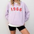60 Year Old 1966 Classic Baseball 60th Birthday Comfort Colors Sweatshirt Crimson 60 Year Old 1966 Classic Baseball 60th Birthday Comfort Colors Sweatshirt Crimson