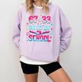 67 33 Days Of School Baseball Drip 100th Day Of School Boys Comfort Colors Sweatshirt Crimson 67 33 Days Of School Baseball Drip 100th Day Of School Boys Comfort Colors Sweatshirt Crimson