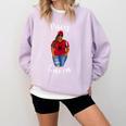 African American Baseball Mom Pisces Queen Zodiac Sign Comfort Colors Sweatshirt Crimson