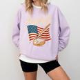 American Flag Baseball Player Bat Fan Catcher Pitcher USA Comfort Colors Sweatshirt Crimson American Flag Baseball Player Bat Fan Catcher Pitcher USA Comfort Colors Sweatshirt Crimson
