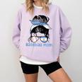 Argentina Baseball Mom Messy Bun Comfort Colors Sweatshirt Crimson Argentina Baseball Mom Messy Bun Comfort Colors Sweatshirt Crimson