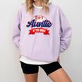 Auntie Rookie Of Year 1st Birthday Baseball Theme Matching Comfort Colors Sweatshirt Crimson Auntie Rookie Of Year 1st Birthday Baseball Theme Matching Comfort Colors Sweatshirt Crimson