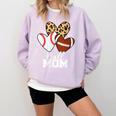 Ball Mom Football Baseball Mom Heart Comfort Colors Sweatshirt Crimson Ball Mom Football Baseball Mom Heart Comfort Colors Sweatshirt Crimson