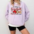 Ball Mom I'm A Baseball Mom Baseball Mom Comfort Colors Sweatshirt Crimson