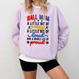 Ball Mom Proud Volleyball Baseball Mom Comfort Colors Sweatshirt Crimson