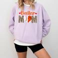 Baller Mom Leopard Basketball Baseball Mom Comfort Colors Sweatshirt Crimson Baller Mom Leopard Basketball Baseball Mom Comfort Colors Sweatshirt Crimson