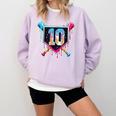 Baseball 10 Year Old Boy Ice Cream Drip 10th Birthday Player Comfort Colors Sweatshirt Crimson Baseball 10 Year Old Boy Ice Cream Drip 10th Birthday Player Comfort Colors Sweatshirt Crimson