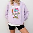 Baseball 6th Birthday Boy Ice Cream Drip Bruh I'm 6 Year Old Comfort Colors Sweatshirt Crimson Baseball 6th Birthday Boy Ice Cream Drip Bruh I'm 6 Year Old Comfort Colors Sweatshirt Crimson