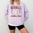 Baseball Athletic Social Club Baseball Mom Trendy Baseball Raglan Baseball Tee Comfort Colors Sweatshirt Crimson