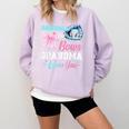 Baseball Or Bows Your Grandma Loves You Gender Reveal Comfort Colors Sweatshirt Crimson