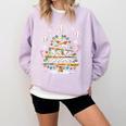 Baseball Christmas Tree Lights Comfort Colors Sweatshirt Crimson Baseball Christmas Tree Lights Comfort Colors Sweatshirt Crimson