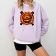 Baseball Drip Angry Lava Slime Ball Graphic Comfort Colors Sweatshirt Crimson