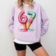 Baseball Drip Ice Cream 67 Comfort Colors Sweatshirt Crimson