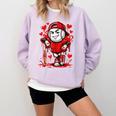 Baseball Drip Icecream Heart Red Valentine Day Boys Kids Comfort Colors Sweatshirt Crimson Baseball Drip Icecream Heart Red Valentine Day Boys Kids Comfort Colors Sweatshirt Crimson