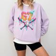 Baseball Drip Number 67 Player Comfort Colors Sweatshirt Crimson Baseball Drip Number 67 Player Comfort Colors Sweatshirt Crimson