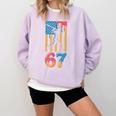 Baseball Drip USA Flag 67 Player 67th Birthday Ice Cream 67 Comfort Colors Sweatshirt Crimson Baseball Drip USA Flag 67 Player 67th Birthday Ice Cream 67 Comfort Colors Sweatshirt Crimson