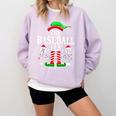 The Baseball Elf Christmas Sport Lovers Xmas Elf Comfort Colors Sweatshirt Crimson The Baseball Elf Christmas Sport Lovers Xmas Elf Comfort Colors Sweatshirt Crimson