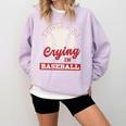 Baseball Game Day There Is No Crying In Baseball Comfort Colors Sweatshirt Crimson Baseball Game Day There Is No Crying In Baseball Comfort Colors Sweatshirt Crimson