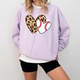 Baseball Heart Leopard Heart Sport Baseball Mom Comfort Colors Sweatshirt Crimson Baseball Heart Leopard Heart Sport Baseball Mom Comfort Colors Sweatshirt Crimson
