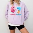 Baseball Ice Cream Drip 67 Official Teenager 13th Birthday Comfort Colors Sweatshirt Crimson