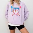 Baseball Ice Cream Drip Number 67 Player 67th Birthday 6 7 Comfort Colors Sweatshirt Crimson Baseball Ice Cream Drip Number 67 Player 67th Birthday 6 7 Comfort Colors Sweatshirt Crimson
