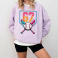 Baseball Ice Cream Drip Number 67 Player 67th Birthday Men Comfort Colors Sweatshirt Crimson Baseball Ice Cream Drip Number 67 Player 67th Birthday Men Comfort Colors Sweatshirt Crimson