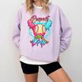 Baseball Ice Cream Drip Number 67 Player 67 Respect The Drip Comfort Colors Sweatshirt Crimson