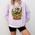 Baseball Ice Cream Drip Number 67 Playground Player 67th Comfort Colors Sweatshirt Crimson Baseball Ice Cream Drip Number 67 Playground Player 67th Comfort Colors Sweatshirt Crimson