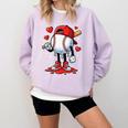 Baseball Ice Cream Drip Valentines Day Sports For Kids Boys Comfort Colors Sweatshirt Crimson Baseball Ice Cream Drip Valentines Day Sports For Kids Boys Comfort Colors Sweatshirt Crimson