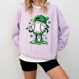 Baseball Icecream Apparel Youth Boy St Patrick's Day Comfort Colors Sweatshirt Crimson