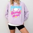 Baseball Life Lifestyle Home Plate Ice Cream Drip Men Boys Comfort Colors Sweatshirt Crimson