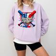 Baseball Life Style 101 Apparel Youth Drip Baseball Comfort Colors Sweatshirt Crimson