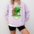 Baseball Life Style Ice Cream Drip Green Comfort Colors Sweatshirt Crimson Baseball Life Style Ice Cream Drip Green Comfort Colors Sweatshirt Crimson