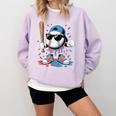 Baseball Lifestyle Apparel Youth Baseball Ice Cream Drip Comfort Colors Sweatshirt Crimson