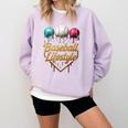 Baseball Lifestyle Drip Comfort Colors Sweatshirt Crimson