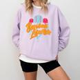 Baseball Lifestyle Home Plate Ice Cream Drip Men Boys Kids Comfort Colors Sweatshirt Crimson