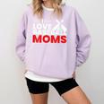 Baseball I Love Baseball Moms Comfort Colors Sweatshirt Crimson