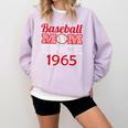 Baseball Mom Since 1965 Comfort Colors Sweatshirt Crimson Baseball Mom Since 1965 Comfort Colors Sweatshirt Crimson