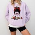 I Am Baseball Mom Comfort Colors Sweatshirt Crimson